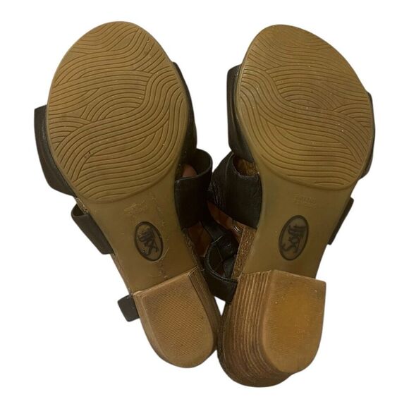 Sofft Black Leather Block Heel Melina Sandals 7.5 - Picture 6 of 7